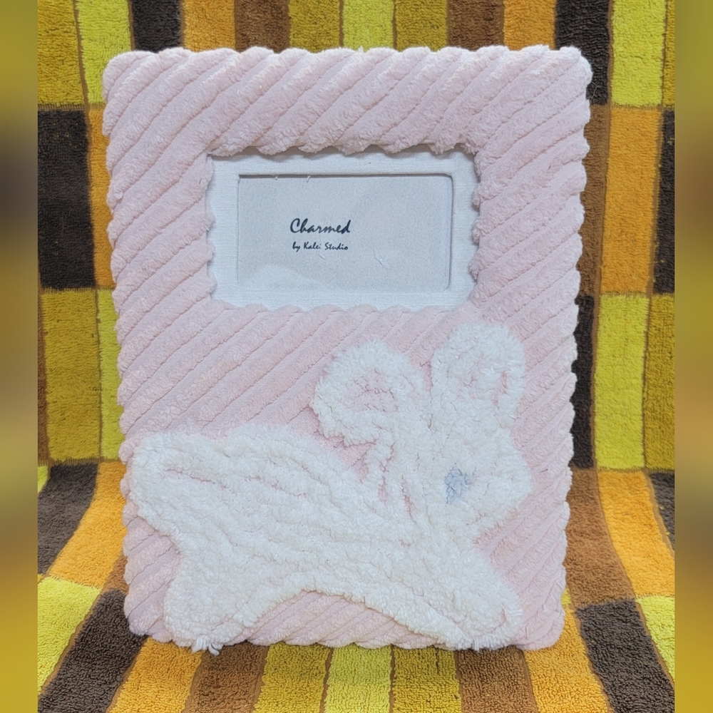 Chenille Bunny Picture Frame